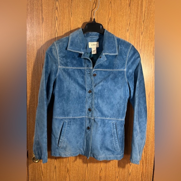 L.L. Bean Jackets & Blazers - Vtg. L.L. Bean Genuine Blue Suede Leather Jacket